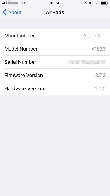 AirPod Firmware - Detailed
